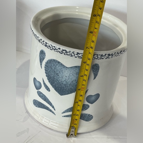 Jay Imports Blue Heart Corelle Coordinates Ceramic Canisters with Matching Plate - Picture 11 of 16